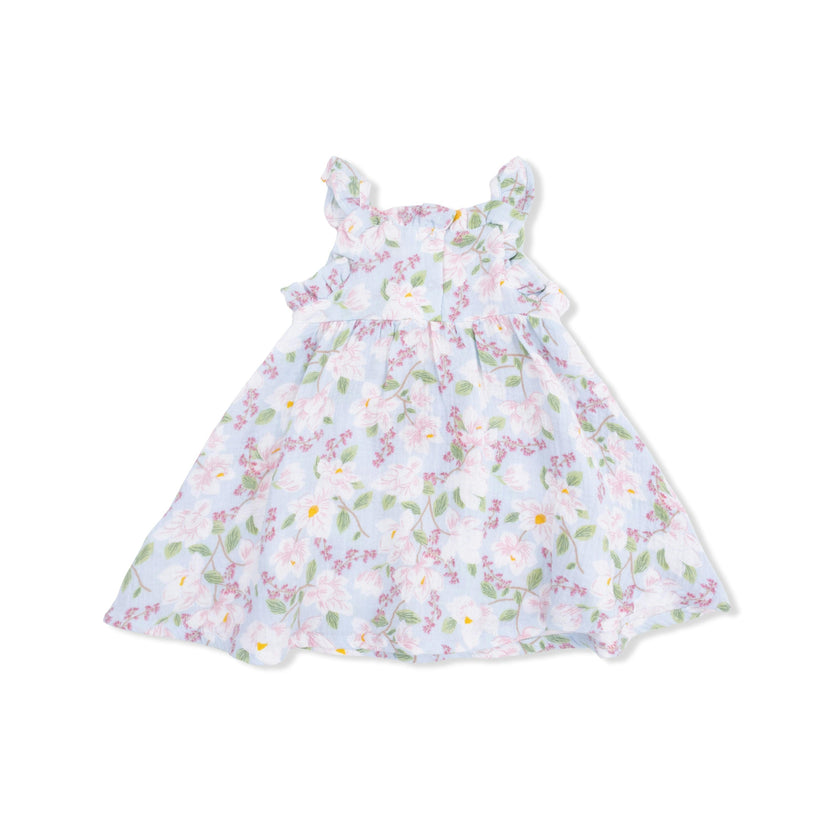 Magnolias - Paperbag Ruffle Sundress with Bloomer
