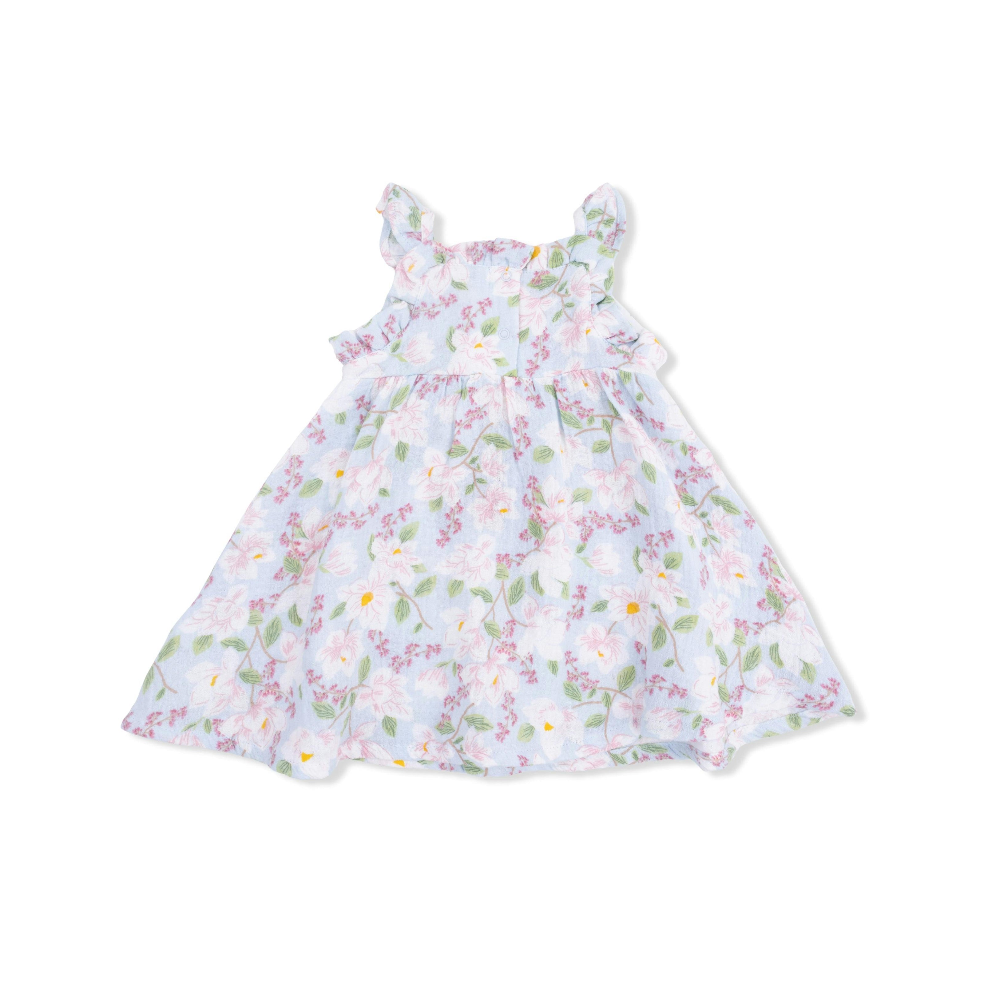 Magnolias - Paperbag Ruffle Sundress with Bloomer