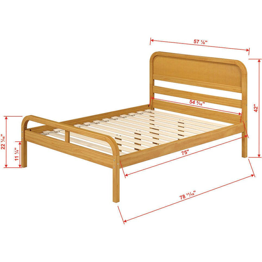 Curva Rattan Full Bed