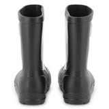 Kids Black Rain Boots with Applique