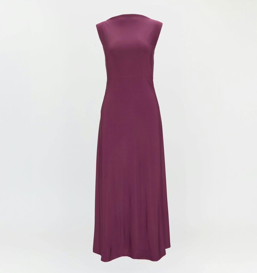 The Sloane Dress - Aubergine