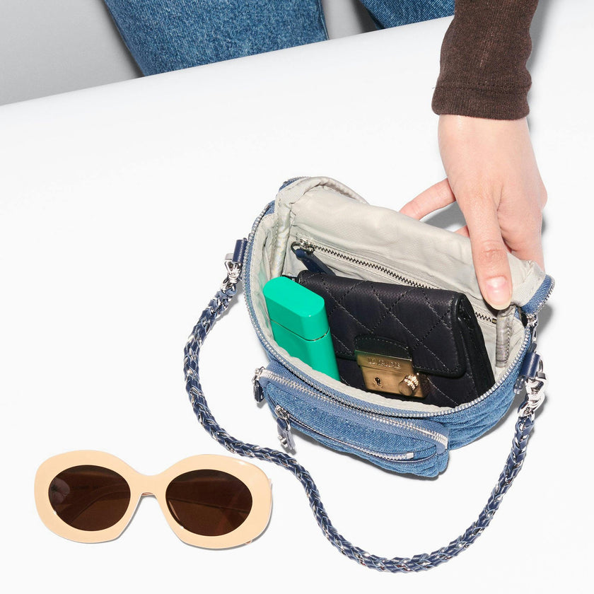 True Blue Denim Micro Crosby Sling