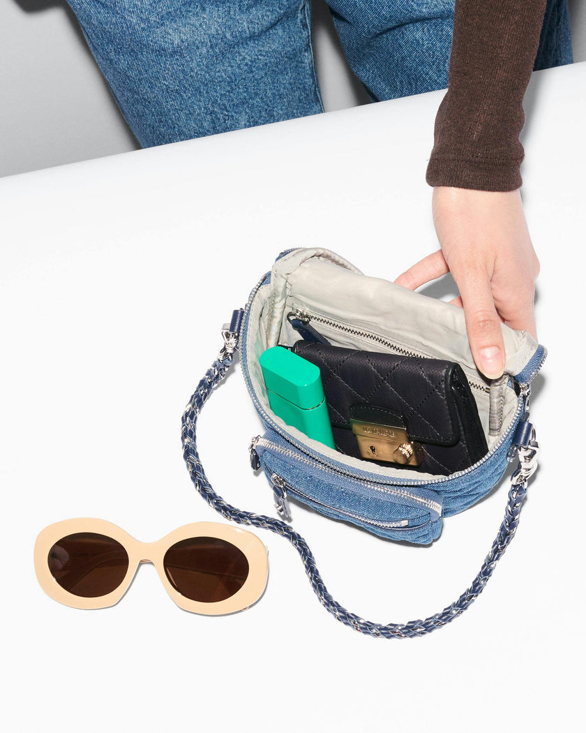 True Blue Denim Micro Crosby Sling