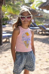 Ice Cream Gems Peach Tank