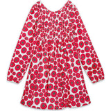 Ruched Dress in Tomato
