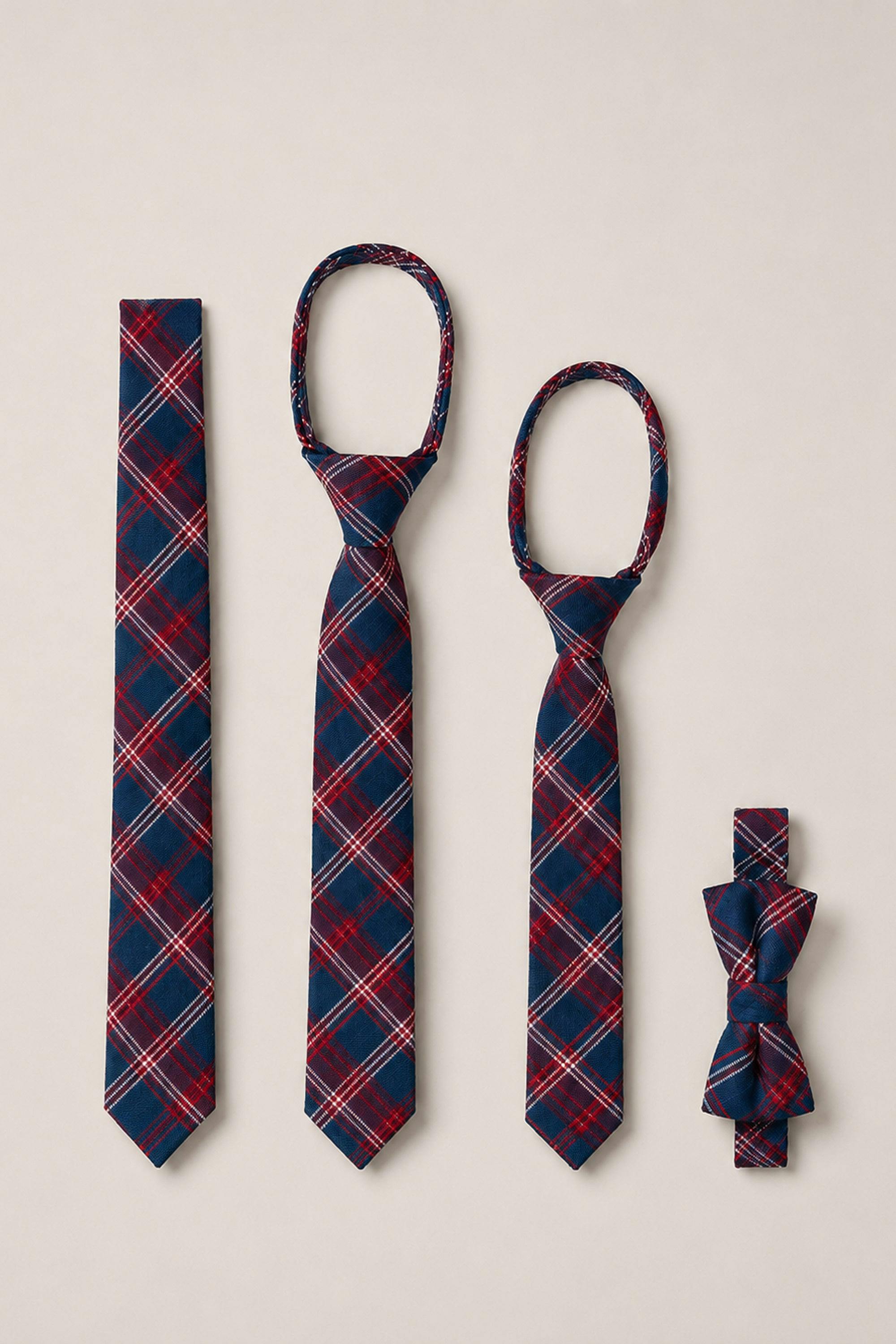 Ties in Mariner Tartan