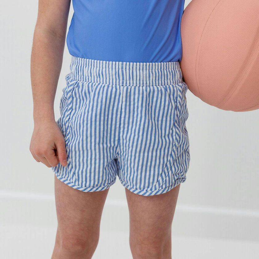 Girls Seersucker Super Short