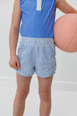 Girls Seersucker Super Short