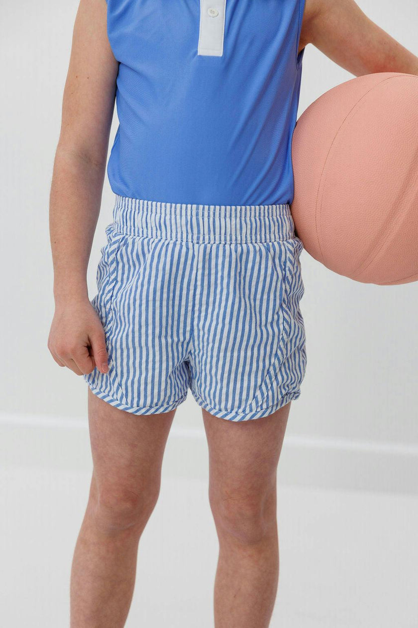 Girls Seersucker Super Short