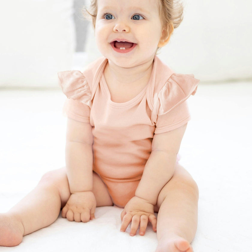 RORY 5-Pack Short Sleeve Ruffle Bodysuits