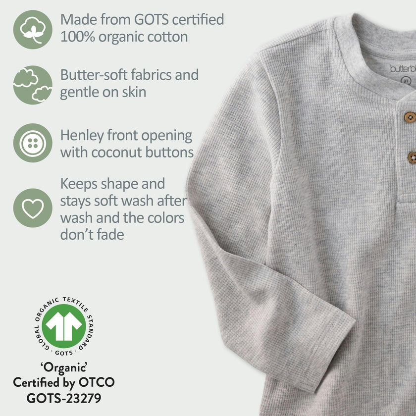 PAYTON 5-Pack Waffle Henleys
