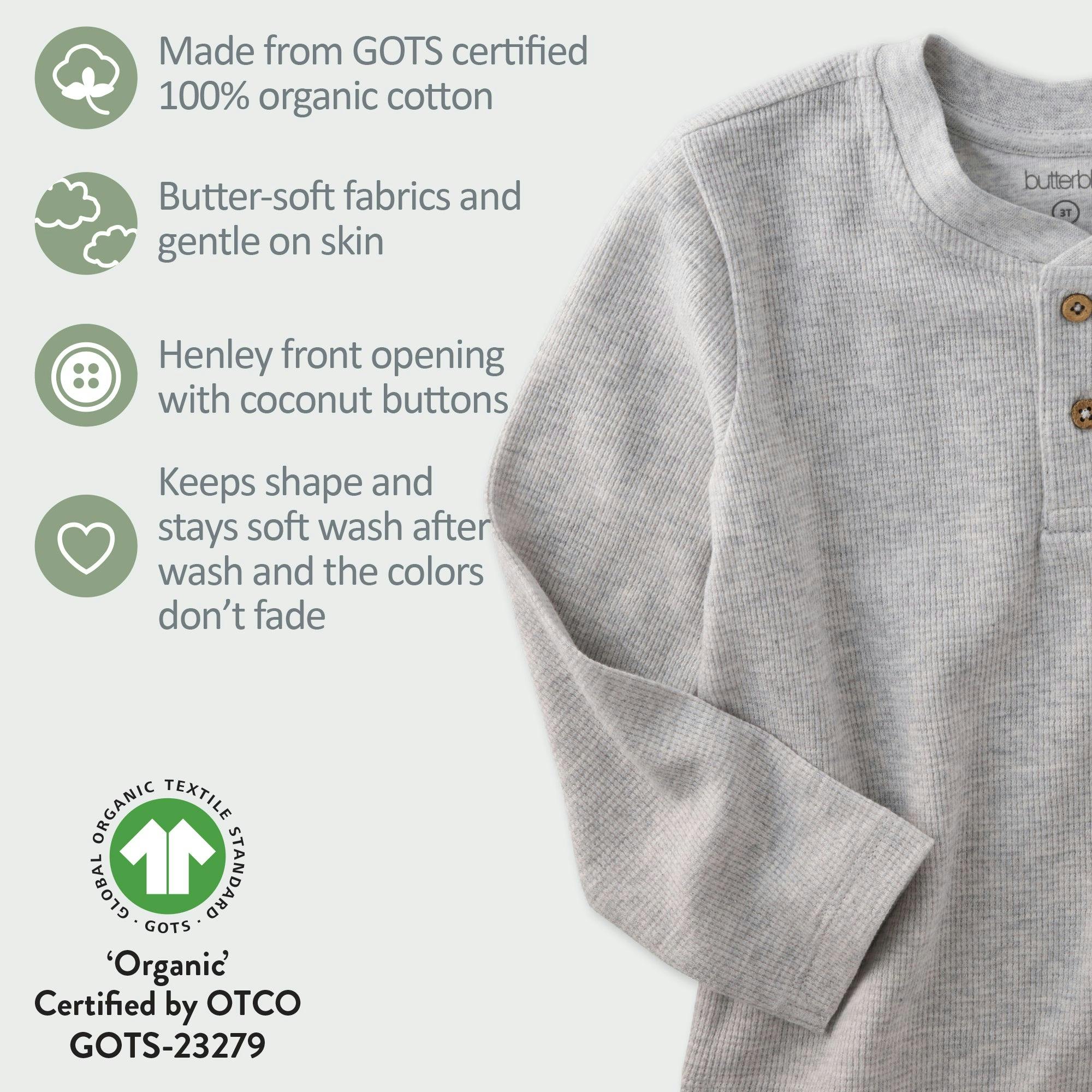 PAYTON 5-Pack Waffle Henleys