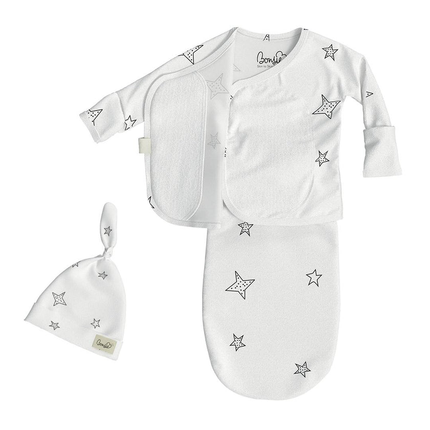 Bonsie Baby Onsie Bag and Hat