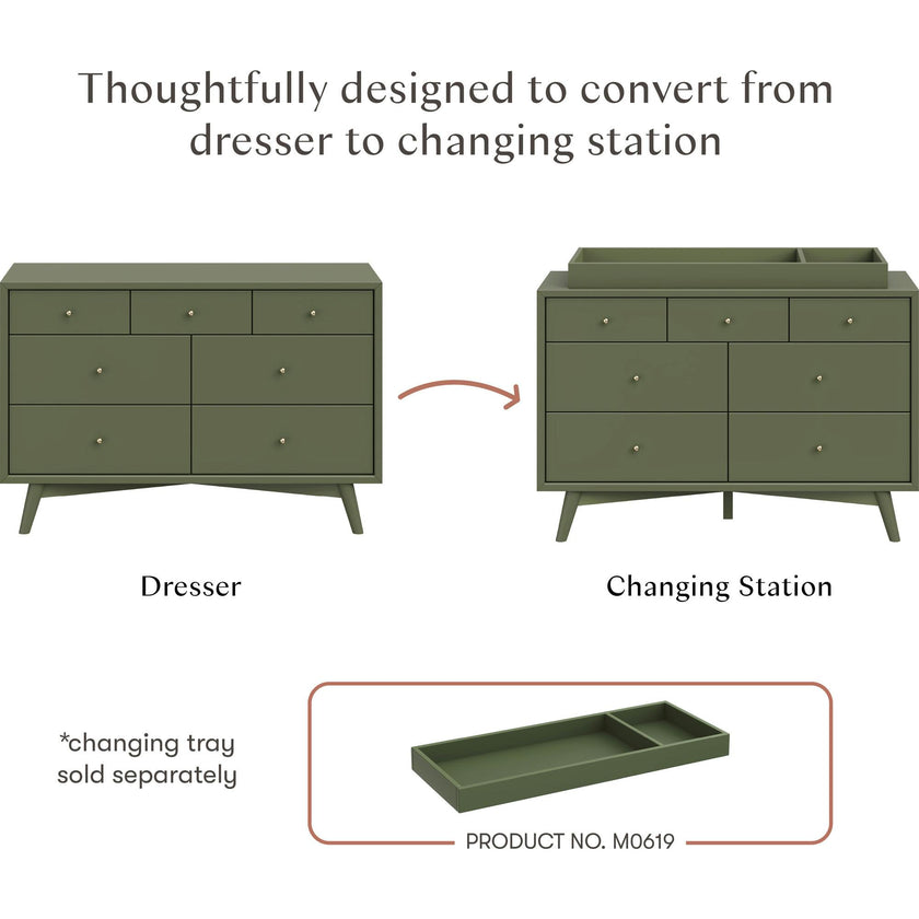 Palma 7-Drawer Wide Assembled Dresser (53")