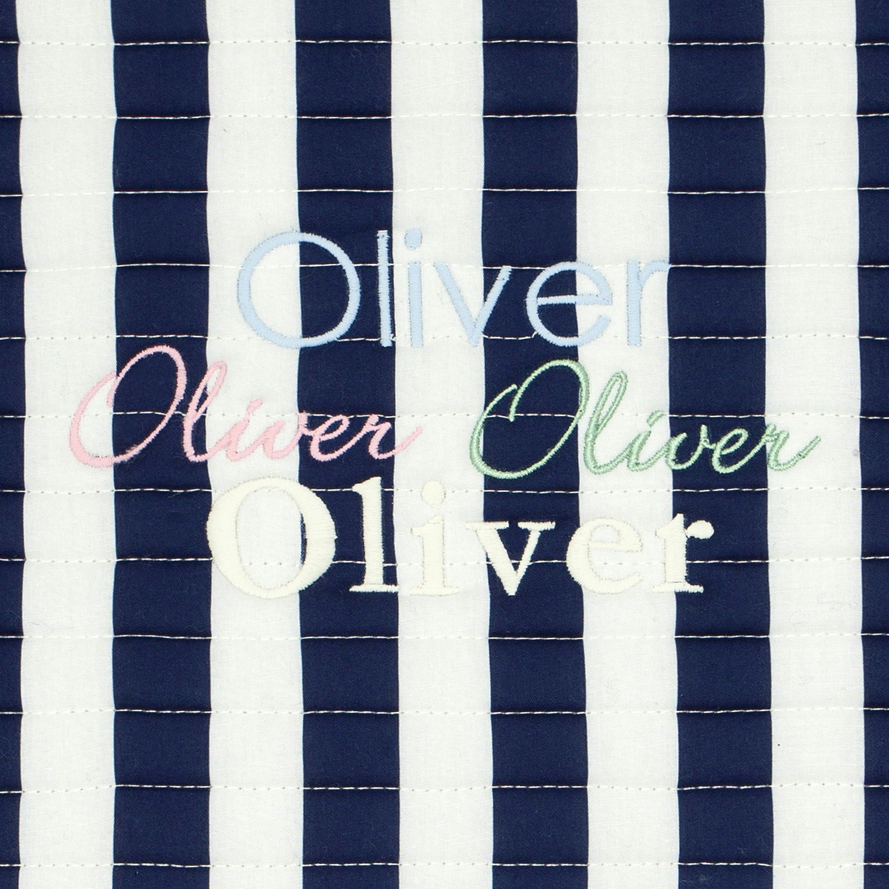 Navy Cabana Stripe Packing Cubes