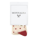 Beige Red Oresette E Cuori Tights