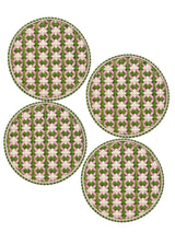 Set of 4 Handwoven Lido Rosa Chargers