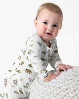Bunny Garden Bamboo Convertible Footie
