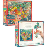 Giant Puzzle: USA Map - 48 Piece
