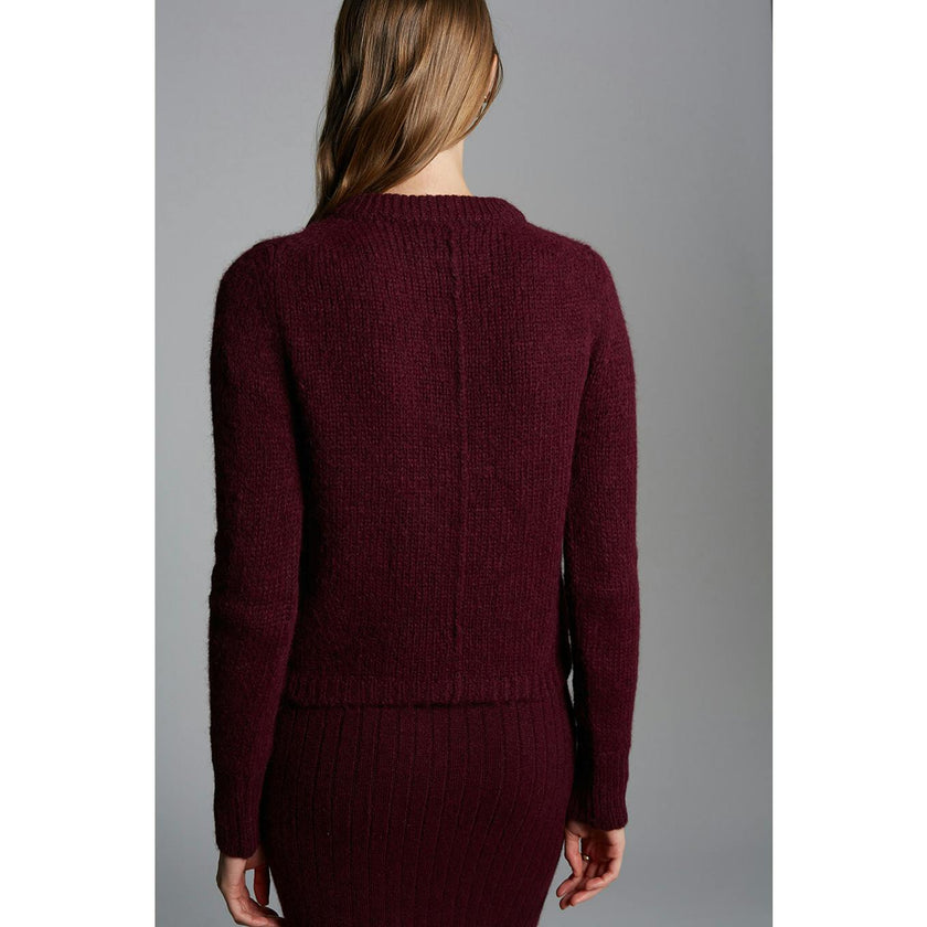 AVA SWEATER | MERLOT