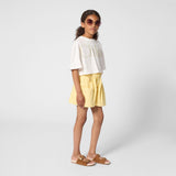 White Chloé Cropped Logo T-Shirt