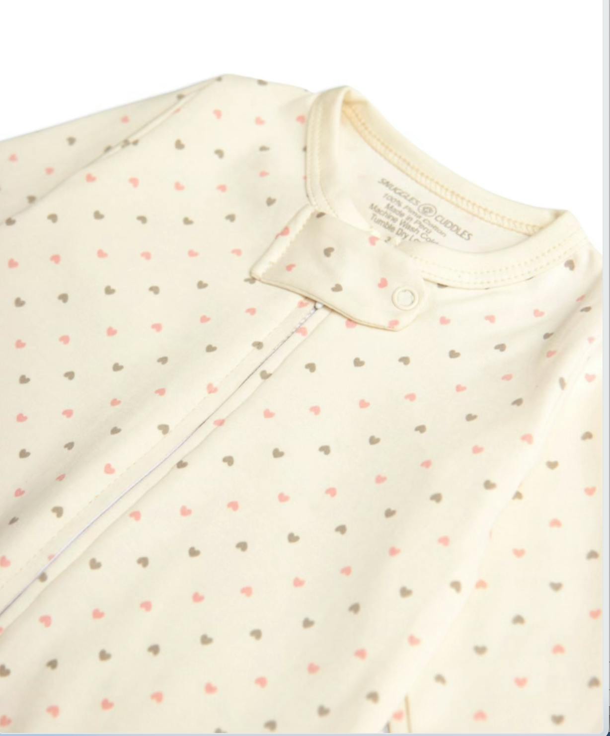 Hearts Print - Sleep n Play 100% Pima Cotton
