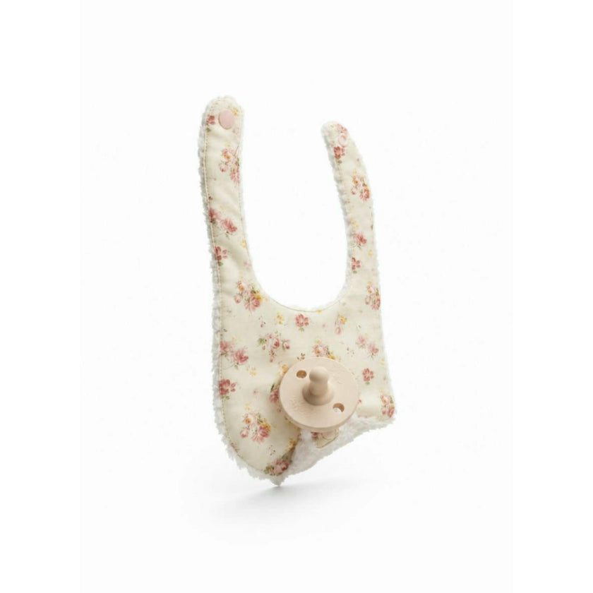 Soothe and Snap Pacifier Bib-Antique Rose