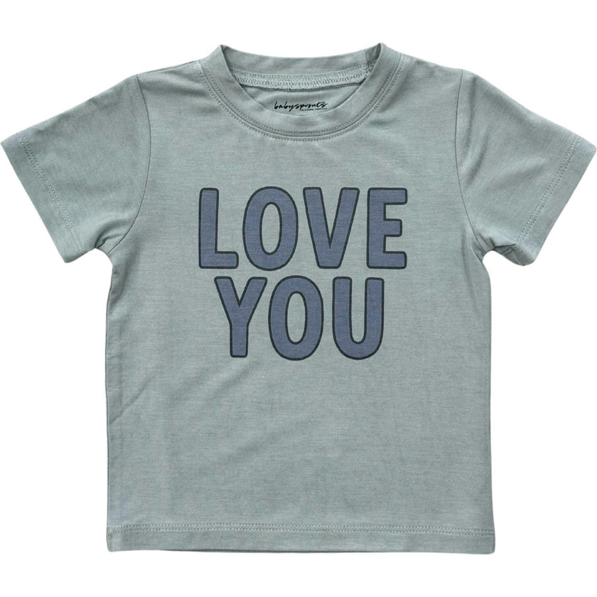 Boy's Short Sleeve Tee Heart Eyes Smile Face