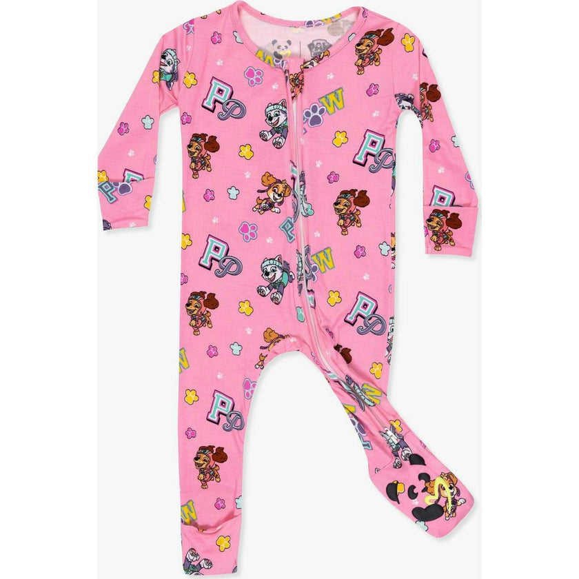 PAW Patrol: Varsity Pink Bamboo Convertible Footie