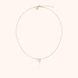 Initial Necklace, 14k Yellow Gold Filled