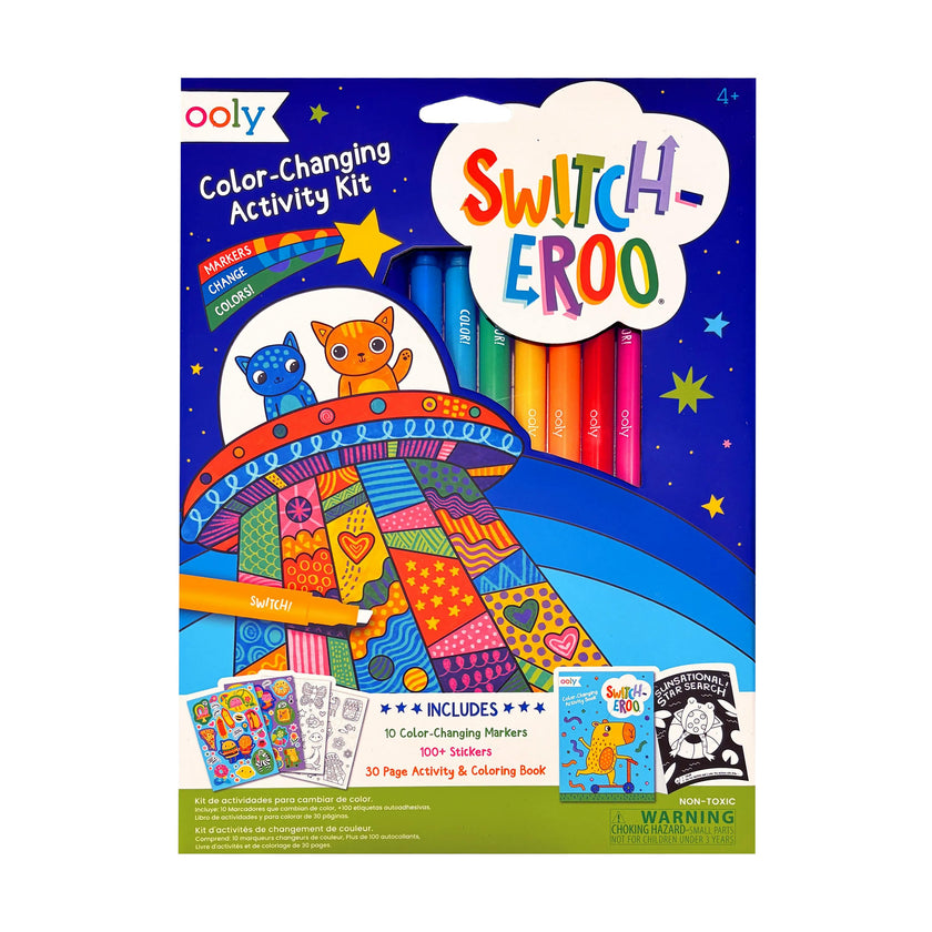 Switch-eroo! Color-Changing Activity Kit - Markers Stickers Coloring Book