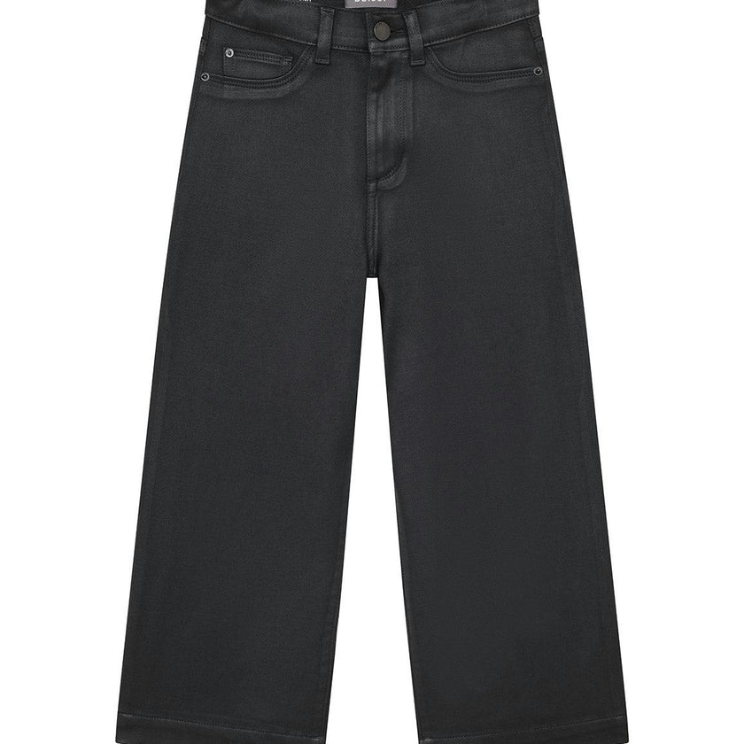Lily Wide Leg | Black Coated