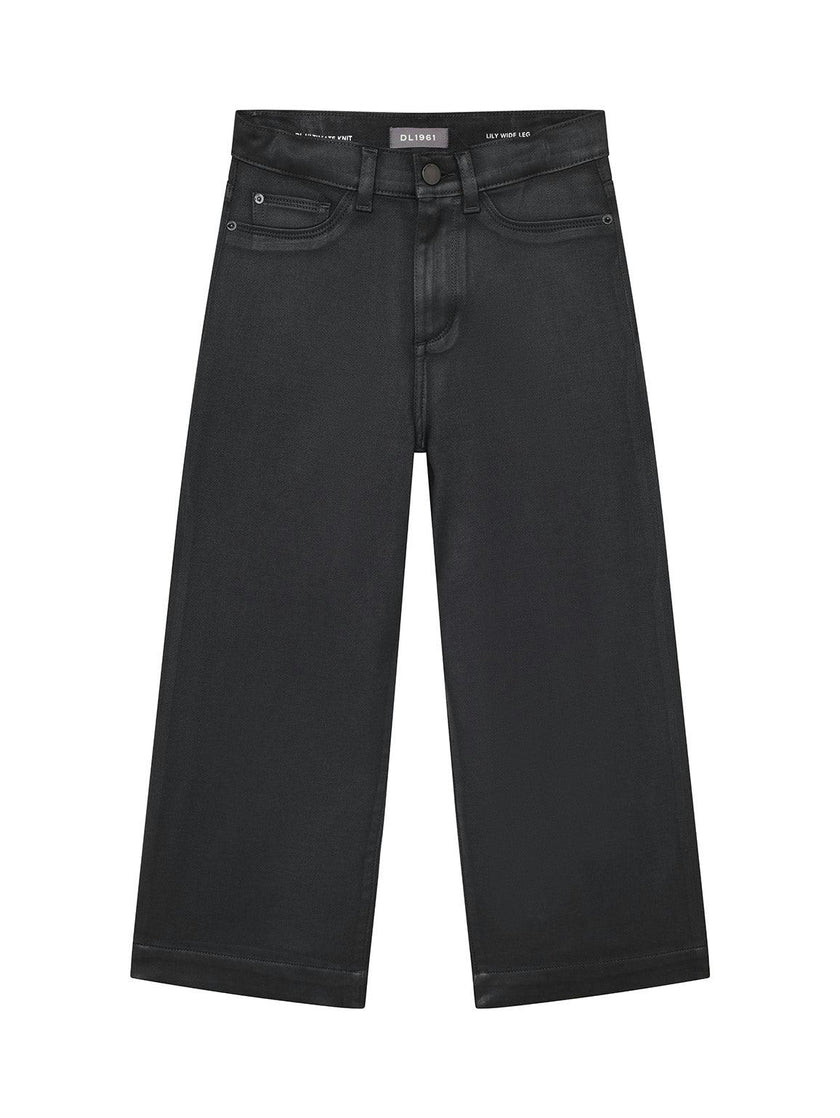 Lily Wide Leg | Black Coated