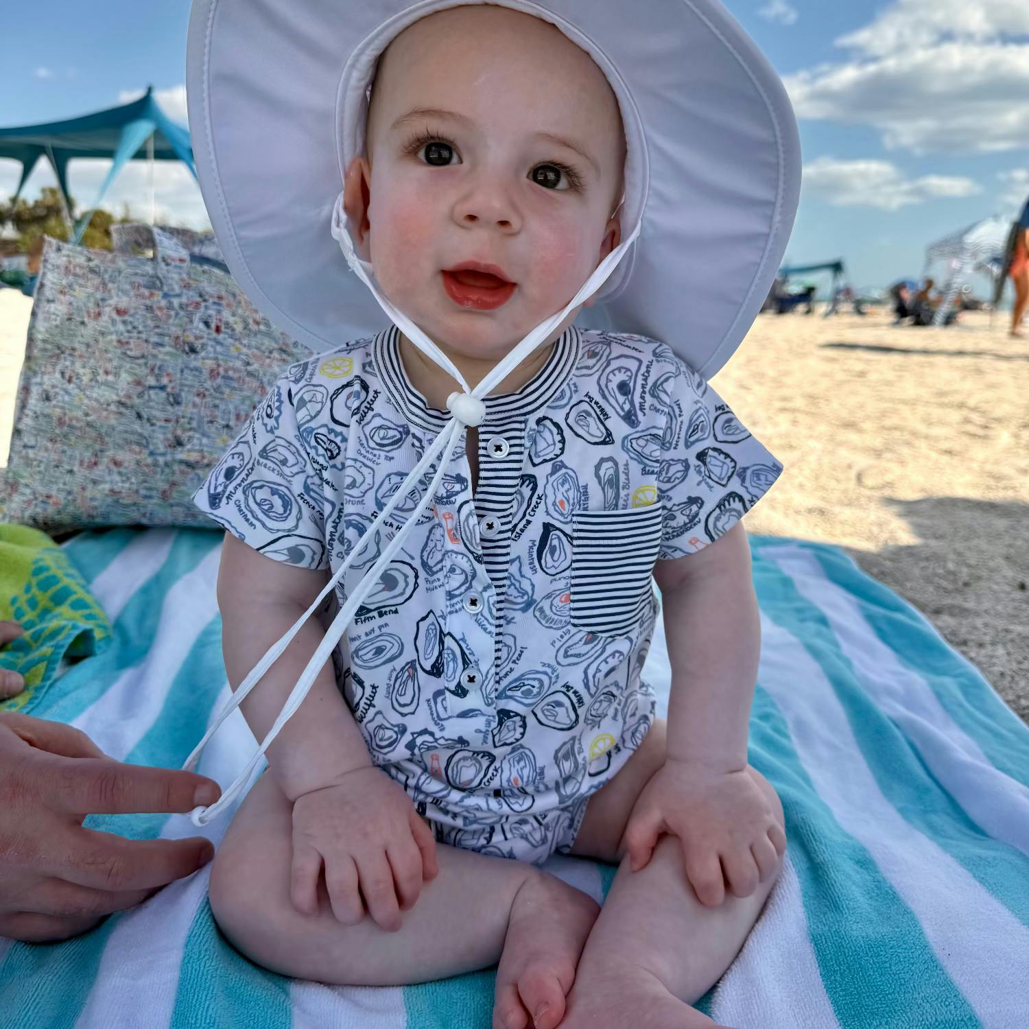 Oysters Boys Shortie Romper