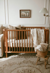 Teddy Bear Patch QUILTED 6 Layer Gauze Blanket