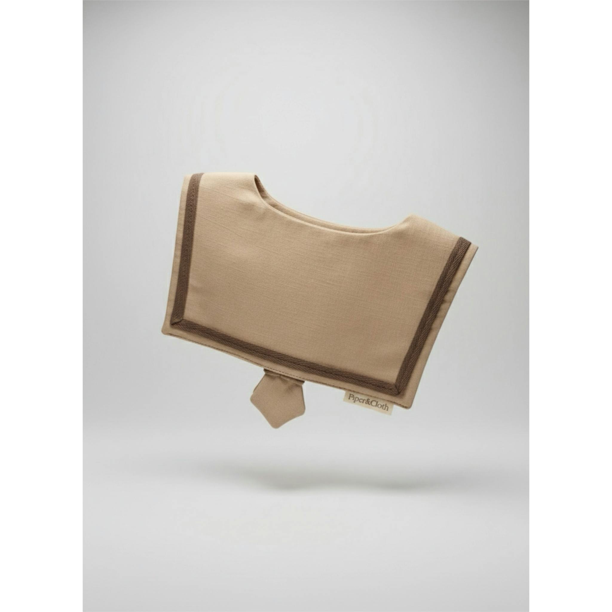 Sailor Style Collar- Cocoa Stripe