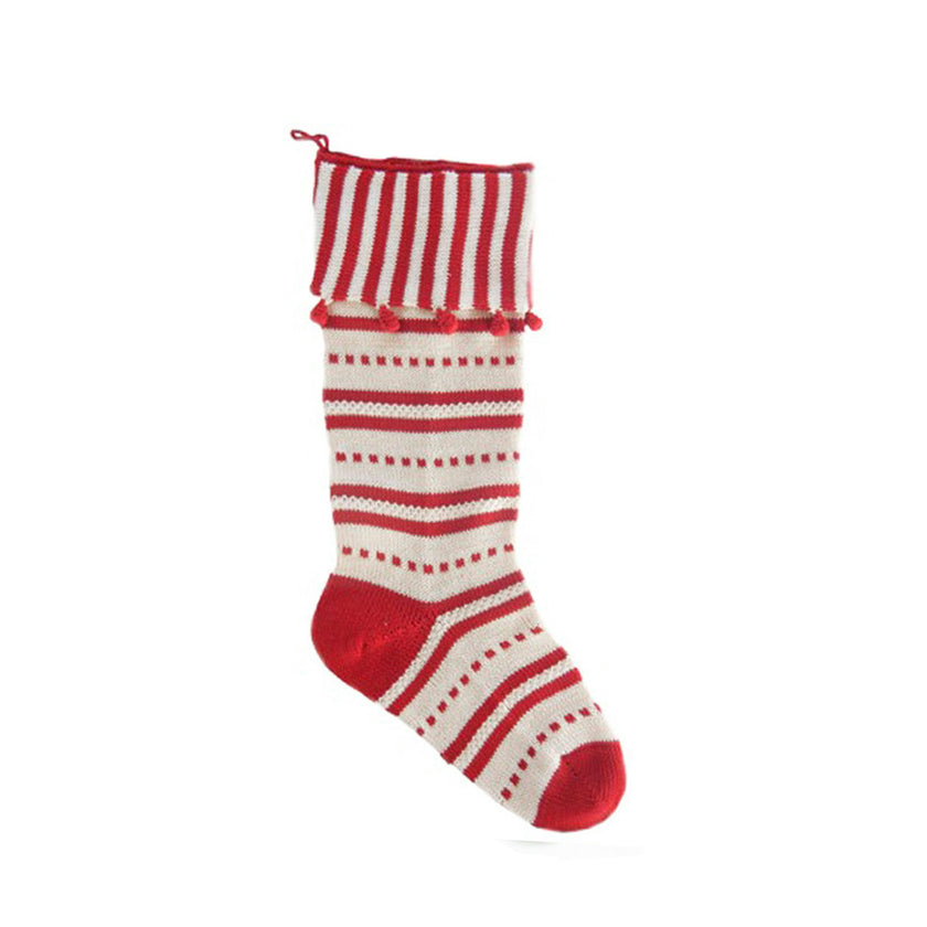 Candy Cuff Dot & Stripe Stocking