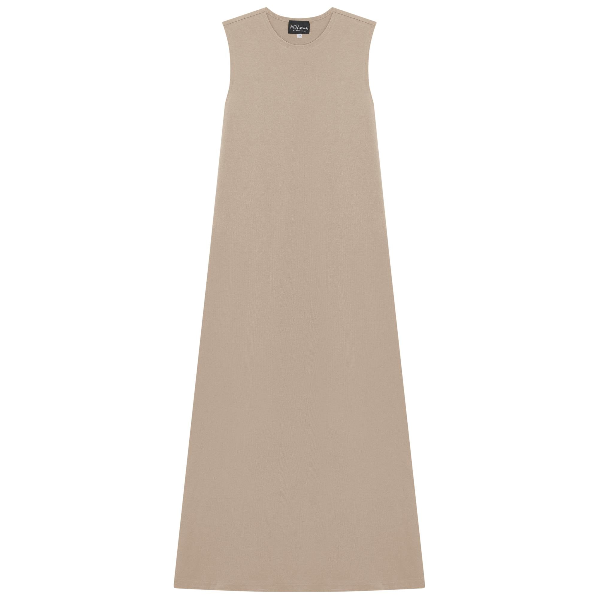 A Line Crew Neck Maxi Jumper Dress