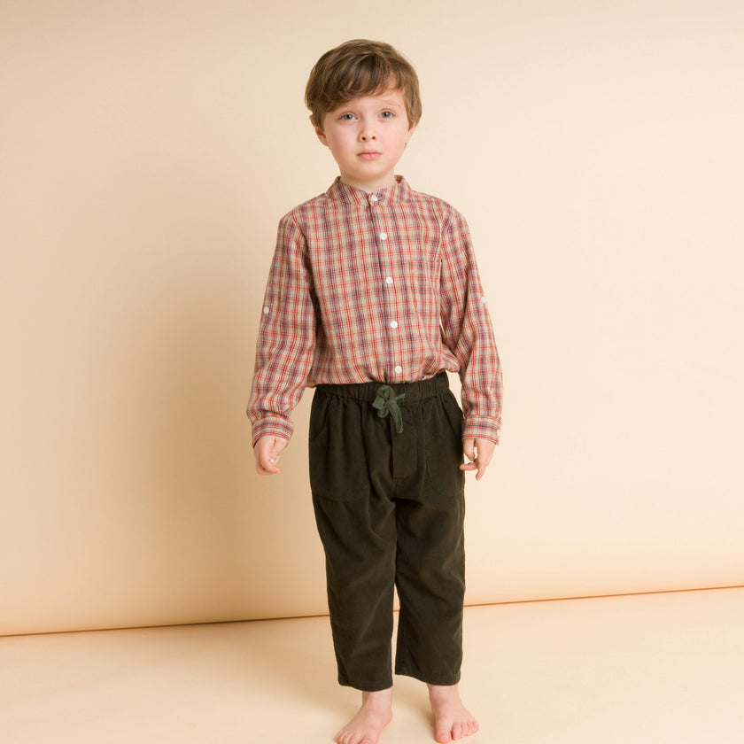 Boys Long Sleeve Check Shirt