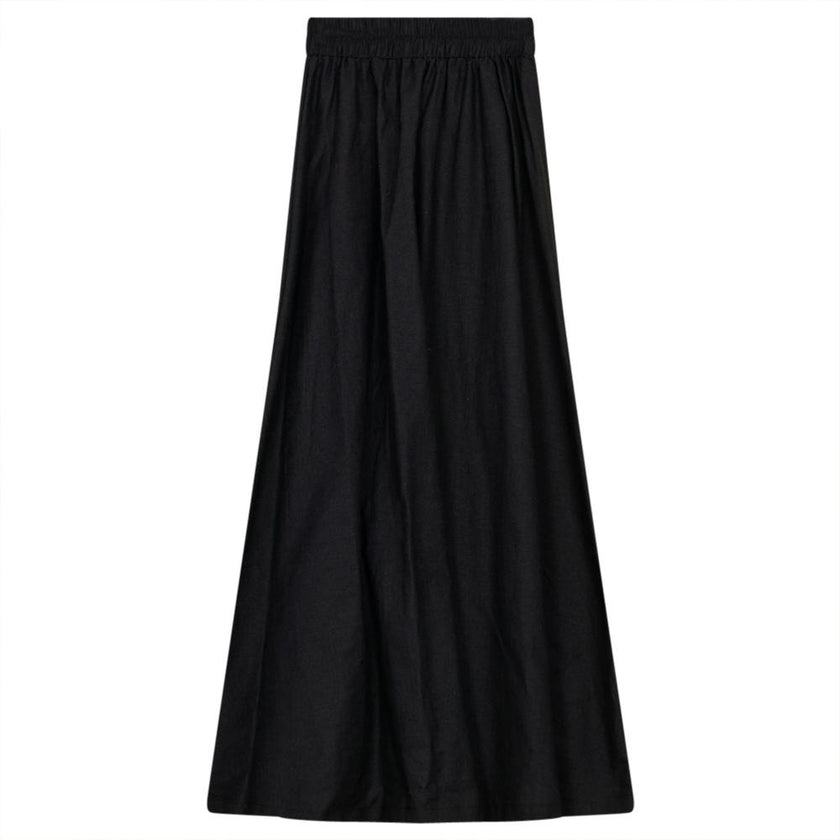 Linen Maxi Pull On Skirt