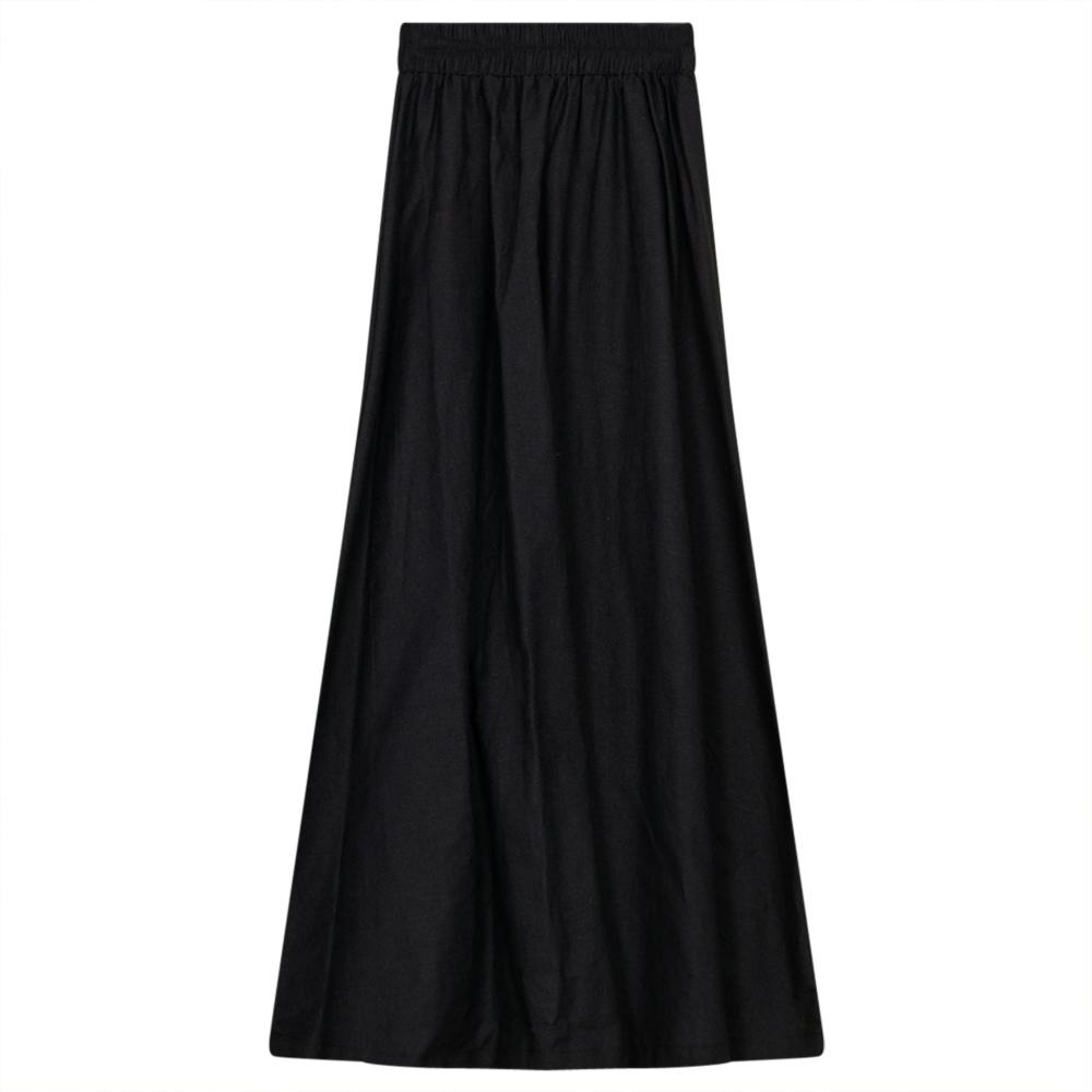 Linen Maxi Pull On Skirt