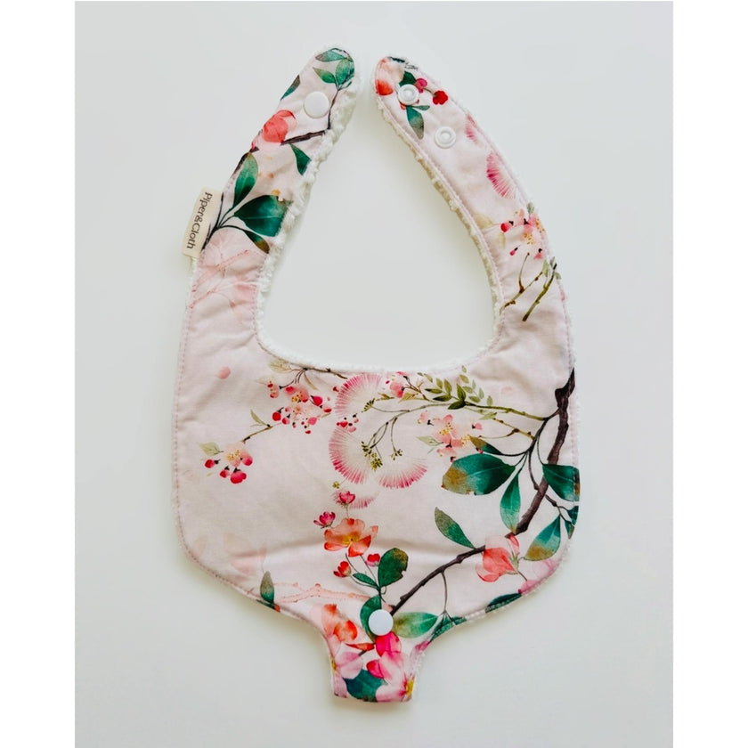 Soothe & Snap Pacifier Bib – Blush Botanical