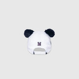 Corduroy Baseball Hat – Panda Face with Furry Ears