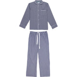 Men's Hepburn Gingham Navy Long PJ Set