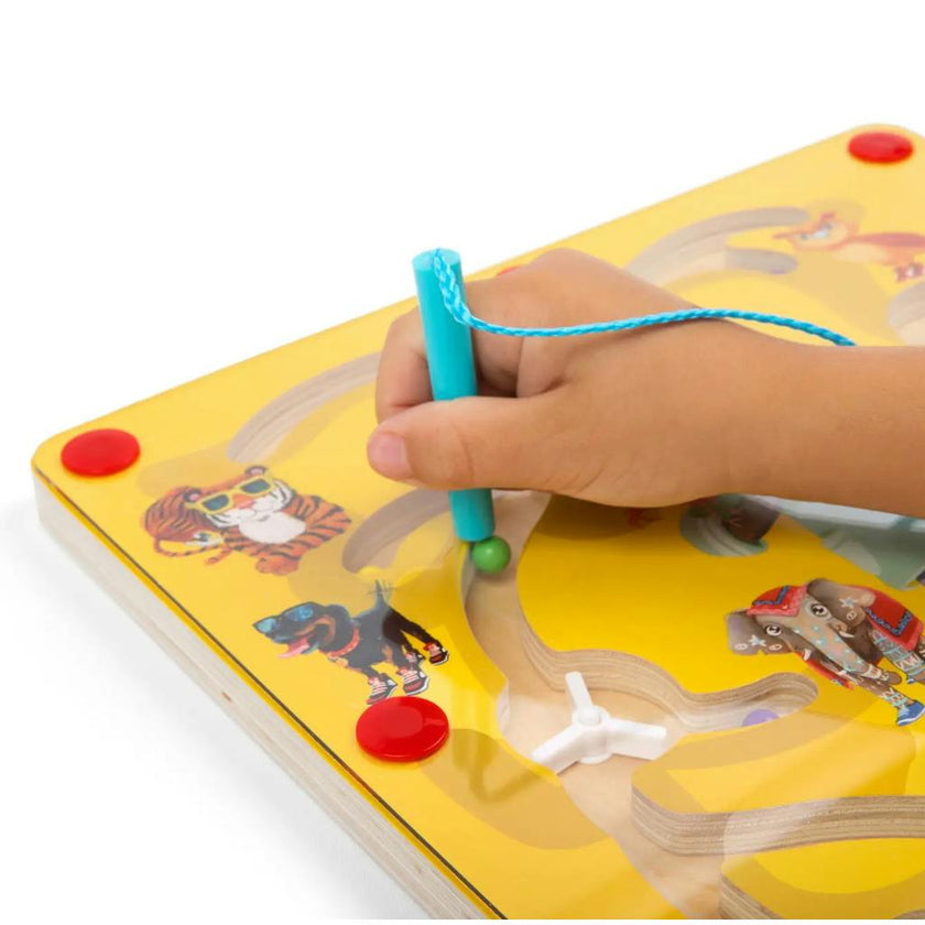 Feeding Time Montessori Magnetic Maze Toy | Vet, Zoo Animals