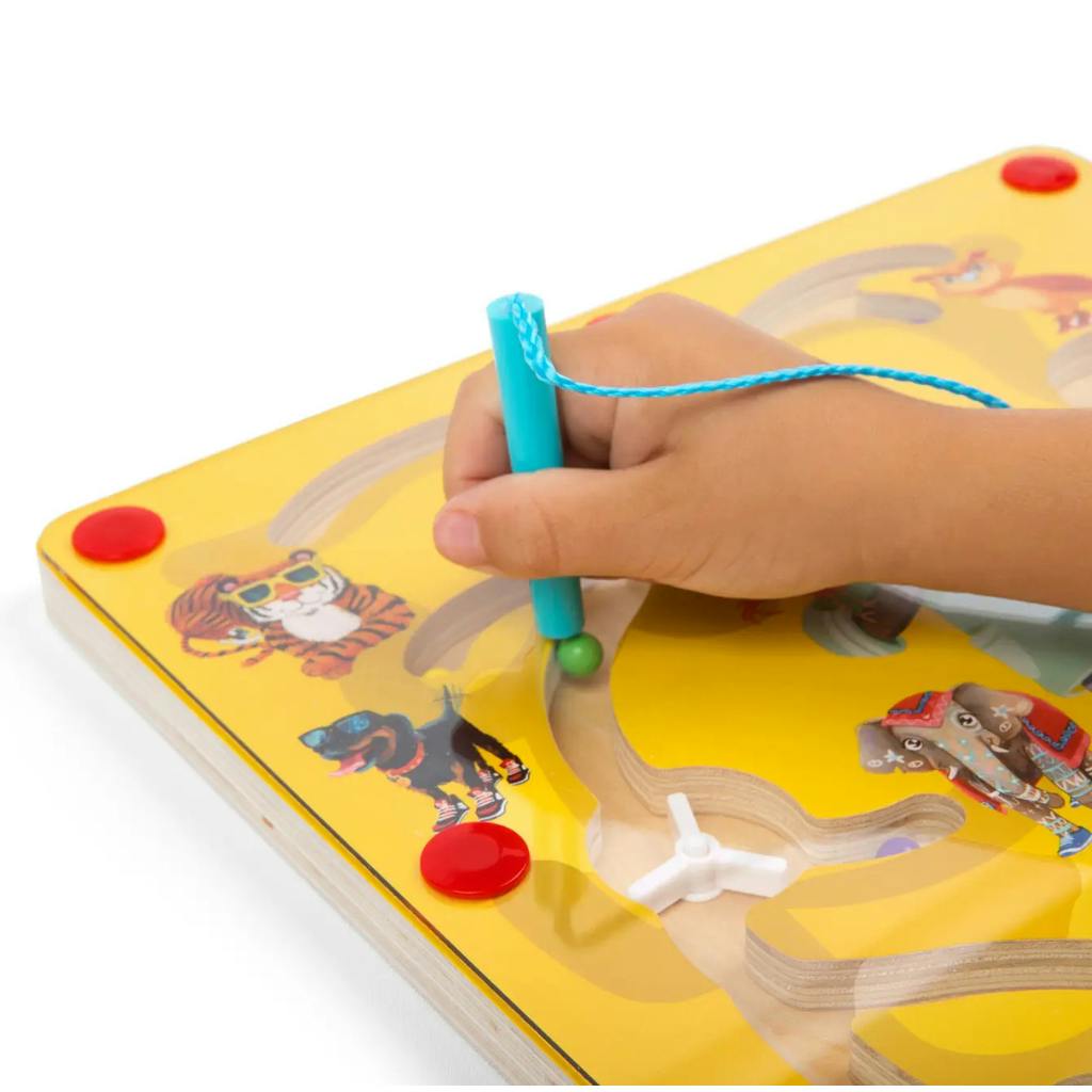 Feeding Time Montessori Magnetic Maze Toy | Vet, Zoo Animals