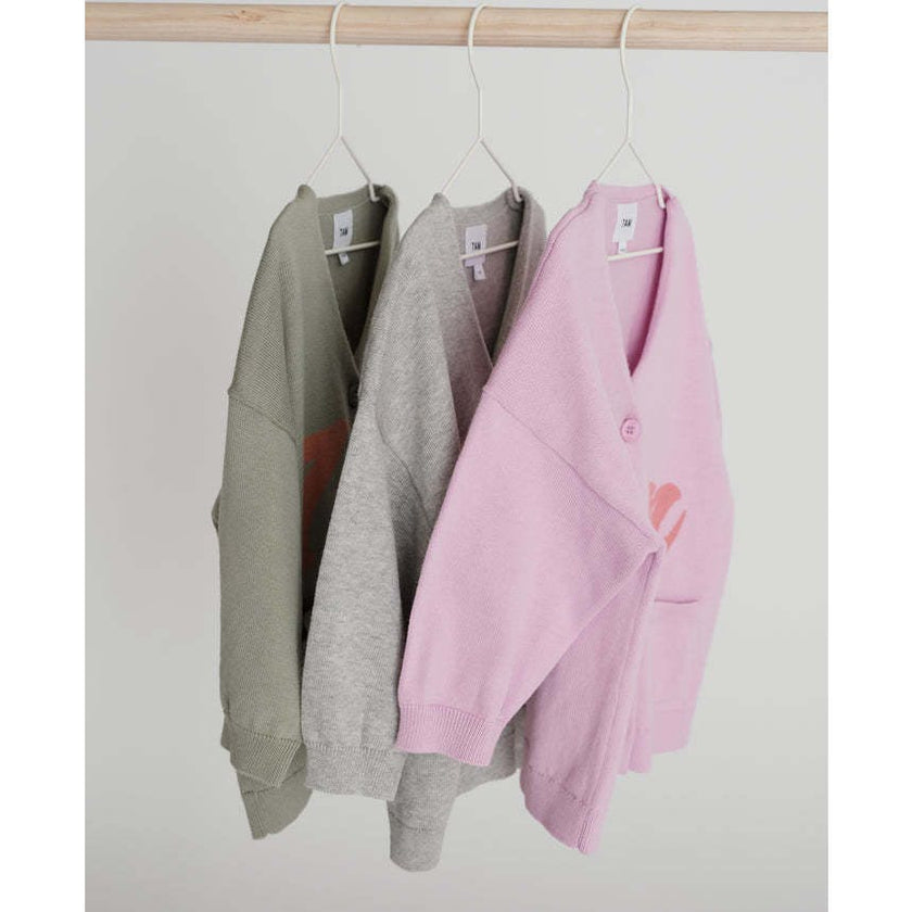 Baby My Boxy Cotton V-Neck Cardigan