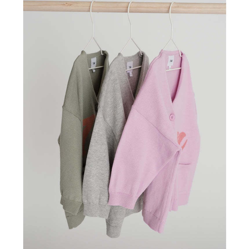 Baby My Boxy Cotton V-Neck Cardigan