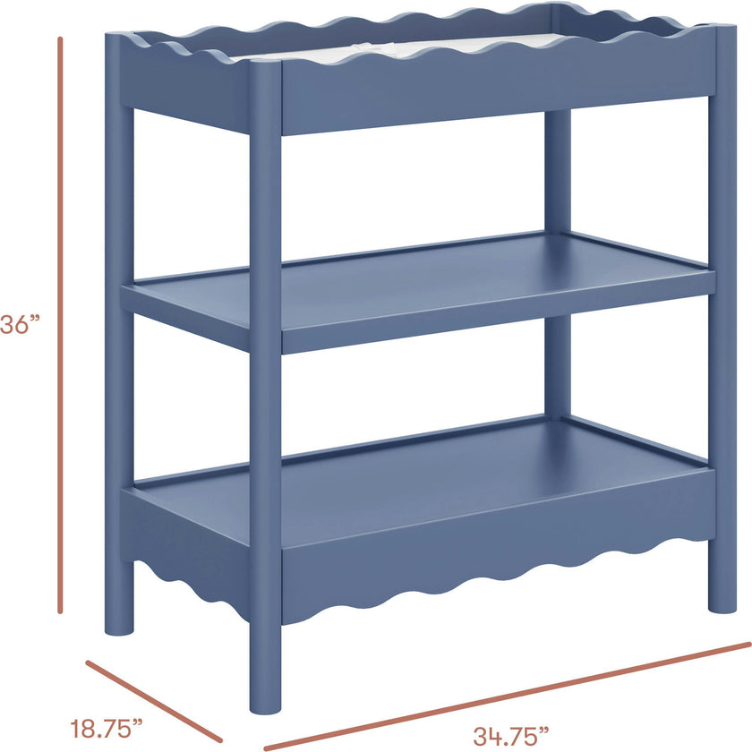 Swell Changing Table in Cove Blue