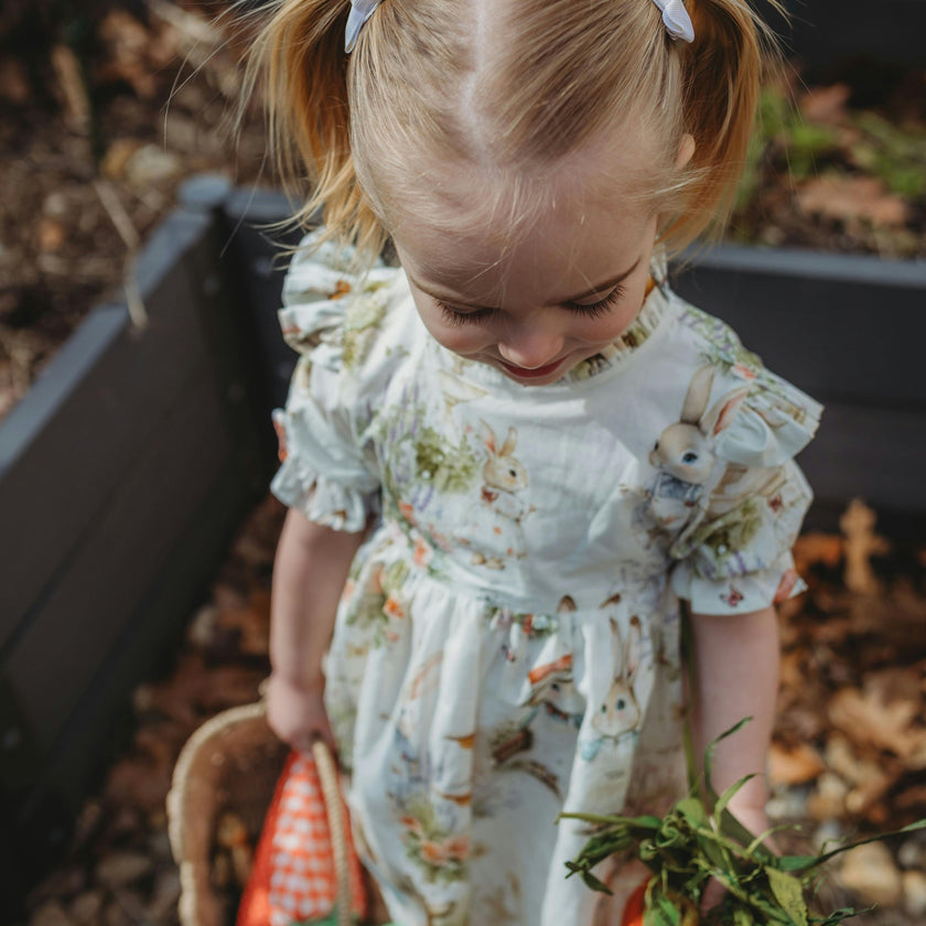 Aoki Dress-Bramble Rabbit Short Sleeve